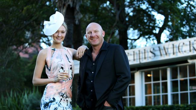 Model Nikki Walsh and Chef Matt Moran at his restaurant Chiswick in Woollahra. Picture: Richard Dobson