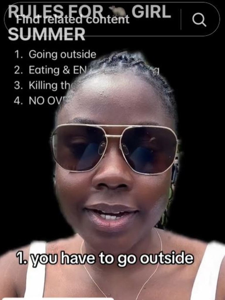 She even came up with a set of rules to follow. Picture: Lola Kolade/TikTok