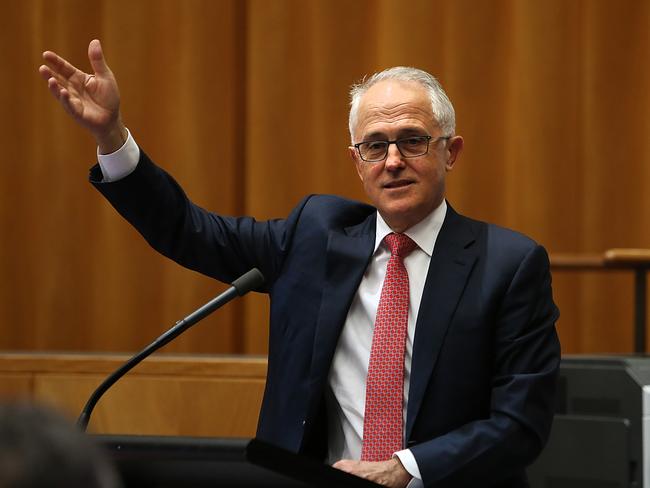 Then-PM Malcolm Turnbull at the Australia China Business Council Canberra Networking Day. Picture: Kym Smith