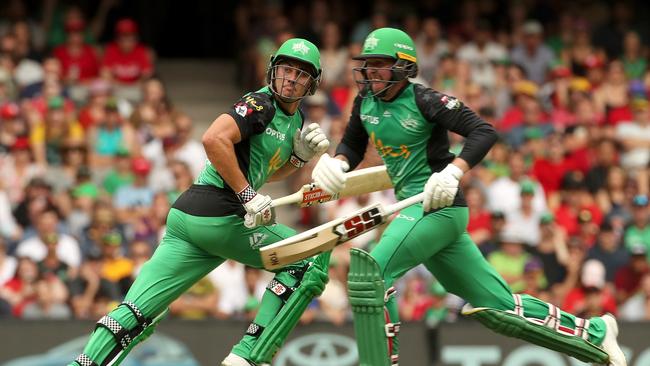 Marcus Stoinis and Ben Dunk put on 93 for the first wicket. Picture: AAP