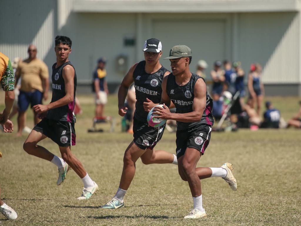 Marsden State High V St Brendans at the 2024 Gold Coast Titans All Schools Touch Football Picture: Glenn Campbell