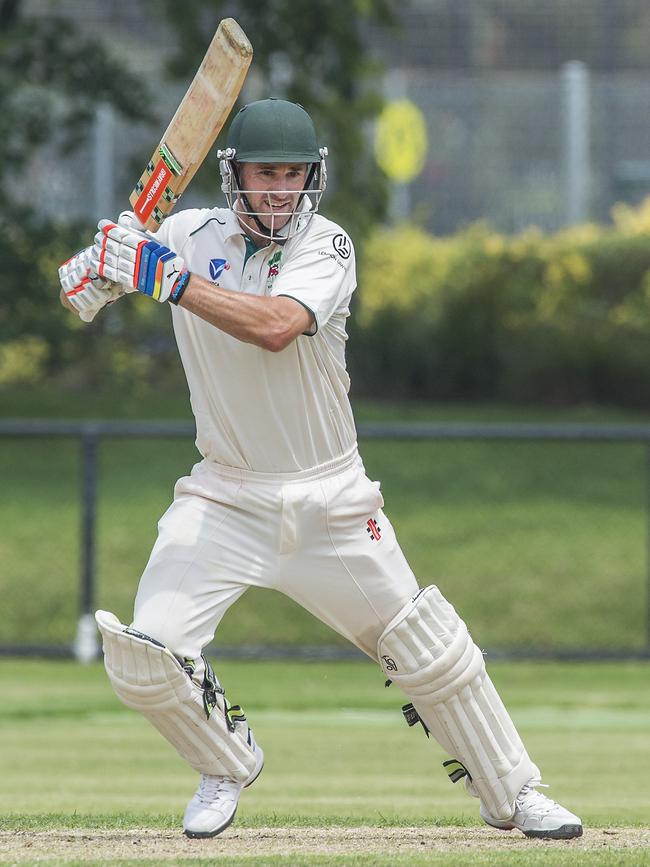 Graeme Rummans cuts hard for Caulfield. Picture: Rob Leeson