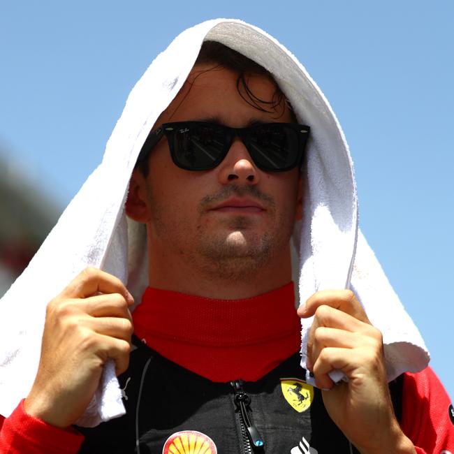 The Ferrari driver lost the lead of the 2022 world championship when he was forced to retire from the race. Picture: Mark Thompson/Getty Images.