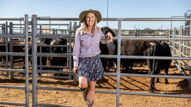 Mount Isa Rodeo 2024 - Jess Eva from Triple M at the Mount Isa Rodeo. Picture by Luke Marsden.
