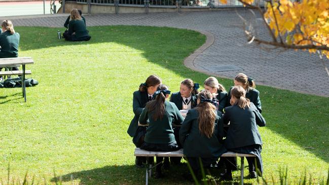 Girls are encouraged to spend time in outdoors in the school’s 10 hectare space. Picture: Supplied