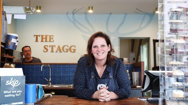 Sue Stagg of The Stagg coffee shop, located opposite the student accommodation building. Picture: NIKKI DAVIS-JONES