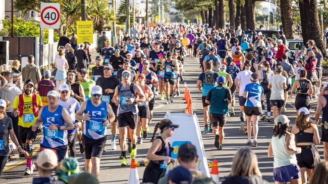 Thousands of people running the 2024 Gold Coast Marathon. Picture: Supplied