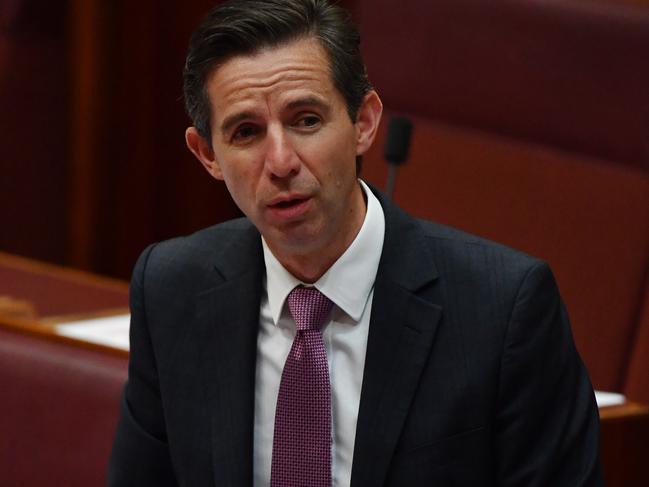 Minister for Tourism Simon Birmingham. Picture: AAP Image/Mick Tsikas