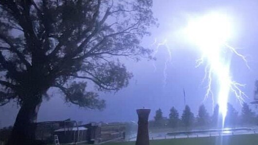 Echuca on the NSW-Victoria border also saw wild weather. Photo: Meghan Kiely.