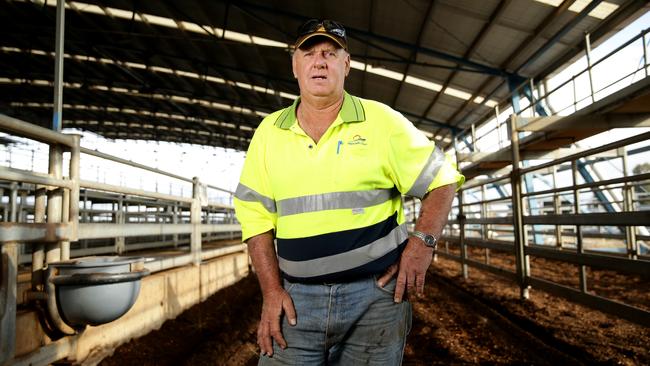 Stockman Noel Hocking has been helping out-of-work farmers. Picture: Jonathan Ng