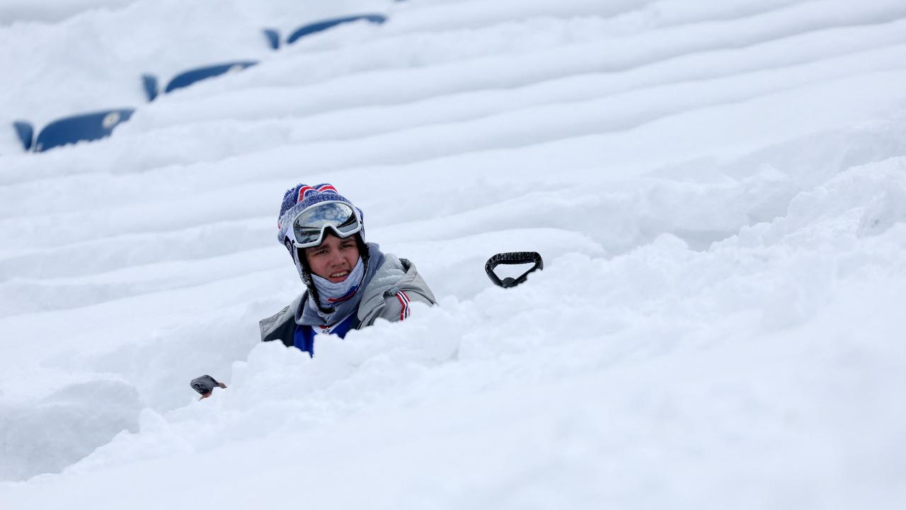 Fans were told to sit wherever they could. (Photo by Timothy T Ludwig /Getty)