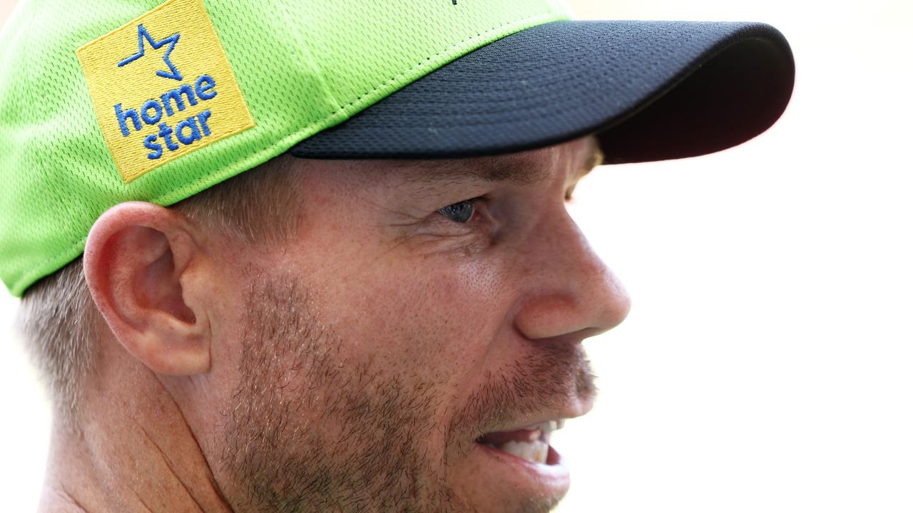 David Warner speaks to the media (Photo by Matt King/Getty Images)