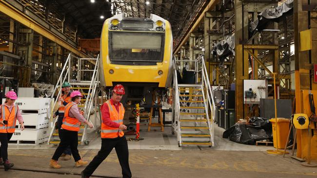 The Downer rail manufacturing facility in Maryborough