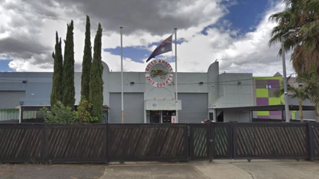 Hells Angels‘ East County chapter in Dennis St, Campbellfield.