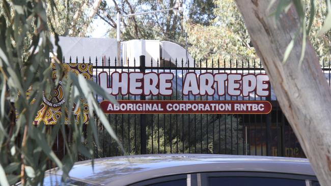 The Lhere Artepe Aboriginal Corporation on Gap Rd in Alice Springs. Picture: Gera Kazakov