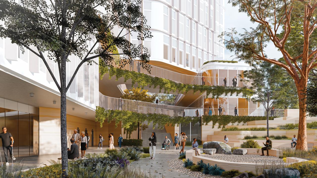 Artist impression, first look at the $700 million Rouse Hill Hospital, the first major adult hospital built in Western Sydney in more than 40 years.