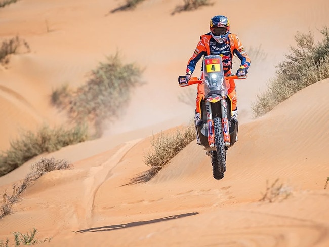 Daniel 'Chucky' Sanders has won the 2025 Dakar Rally in Saudi Arabia. Picture: Instagram.