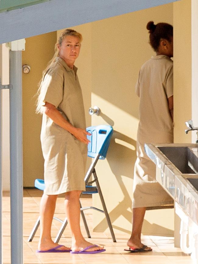 Yvette Nikolic in prison in Fiji. Picture: Mark Stewart