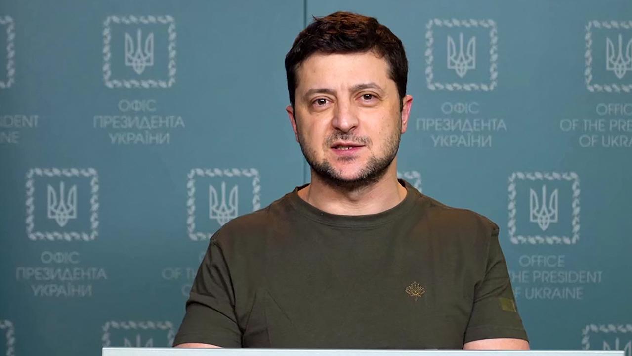 Ukraine's President Volodymyr Zelenskyclaims Russian morale is “deteriorating”. Picture: UKRAINE PRESIDENCY/AFP