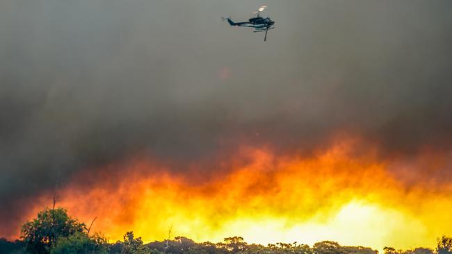 An evacuation centre has been set up at Margaret River Recreation Centre. Picture: Supplied/DFES incident photographer Sean Blocksidge