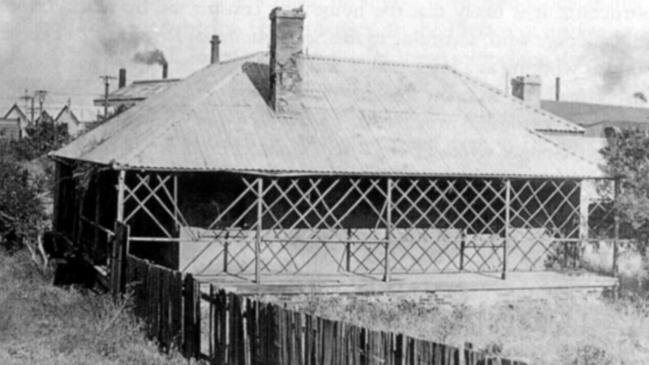 The cottage, which was demolished in 1926, as it appeared.