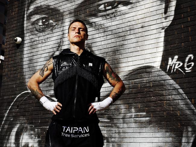 DAILY TELEGRAPH - 23/8/24 Australian boxer Koen Mazoudier pictured at Blacktown PCYC before he fights next week. Picture: Sam Ruttyn