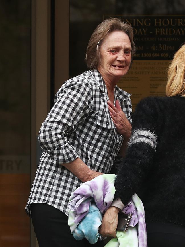 Catherine Fisher after receiving a suspended sentence.