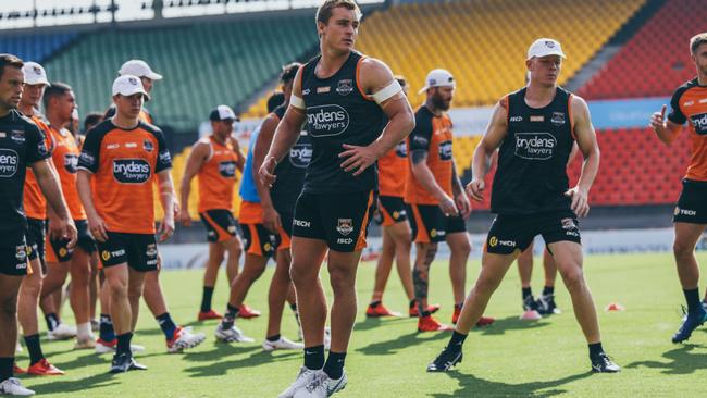 Wests Tigers hooker Jacob Liddle is eyeing a big season. Picture: Wests Tigers.