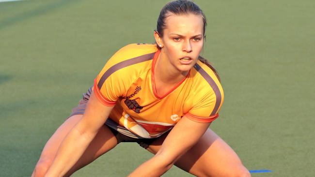 Rebecca Greiner playing for Brisbane Blaze.