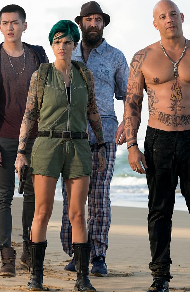 Rose stars alongside Vin Diesel in the new action flick.