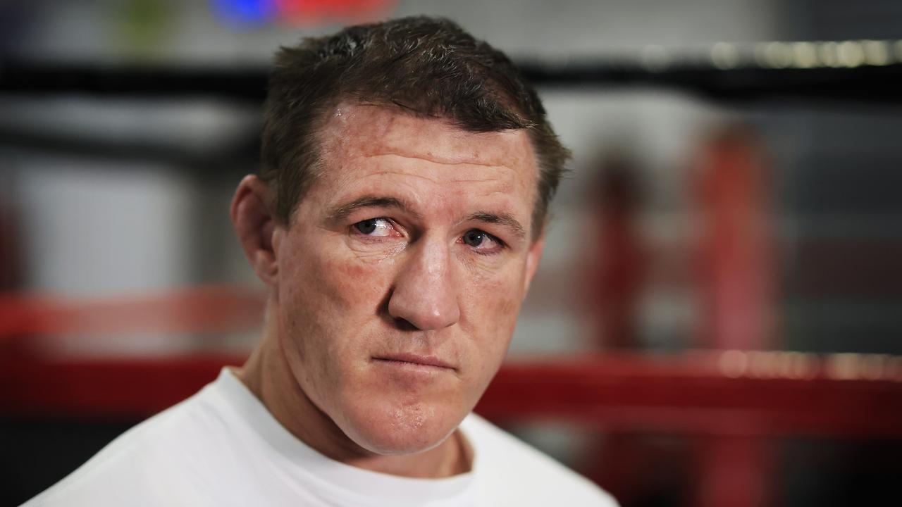 SYDNEY, AUSTRALIA - SEPTEMBER 12: Paul Gallen looks on during a media opportunity at Bondi Boxing on September 12, 2022 in Sydney, Australia. Gallen will be fighting Justin Hodges and Ben Hannant in Brisbane on September 15. ( Photo by Mark Evans/Getty Images)