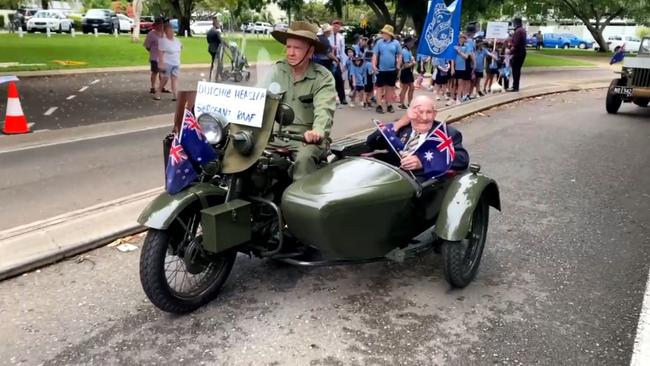 RAAF Seargent Durchie Heaslip in the Townsville parade.