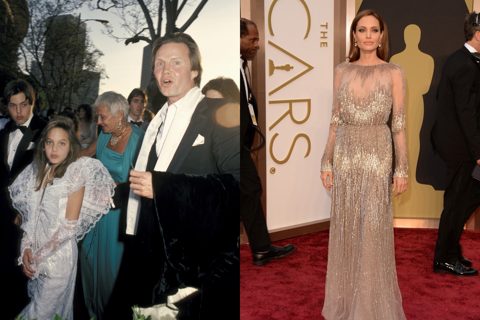 <h2>Angelina Jolie</h2><p>1986 and 2014</p>