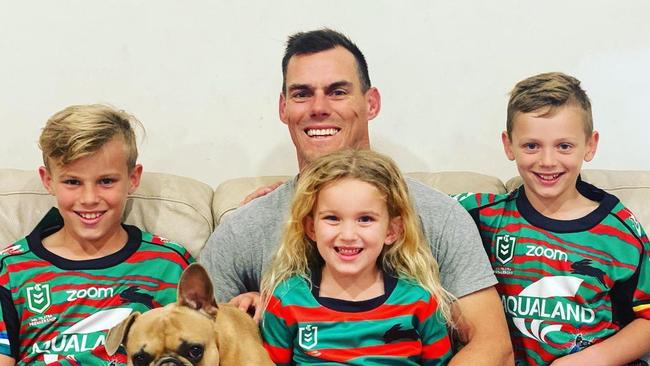 John Morris after he signed for the Rabbitohs. Photo: Instagram