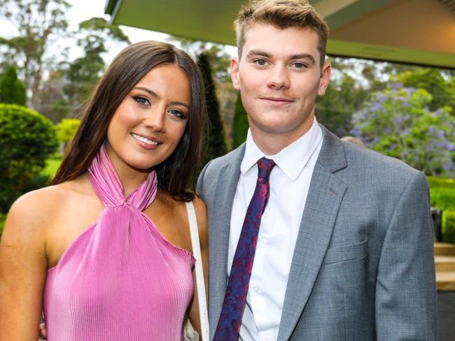 Jasper Zanon and his guest joined the more than 550 people at the St Augustine's College, Brookvale, Year 12 Formal and Valedictory Dinner held at Miramare Gardens, Terrey Hills.