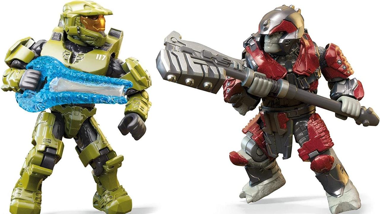 Halo Infinite’ Mega Construx set have been moderately popular, but not as popular as Lego Mario. Picture: Mega Brands