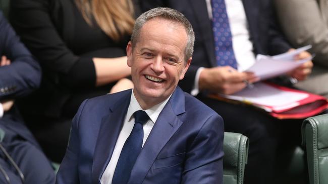 Opposition Leader Bill Shorten in Question Time. Picture: Kym Smith