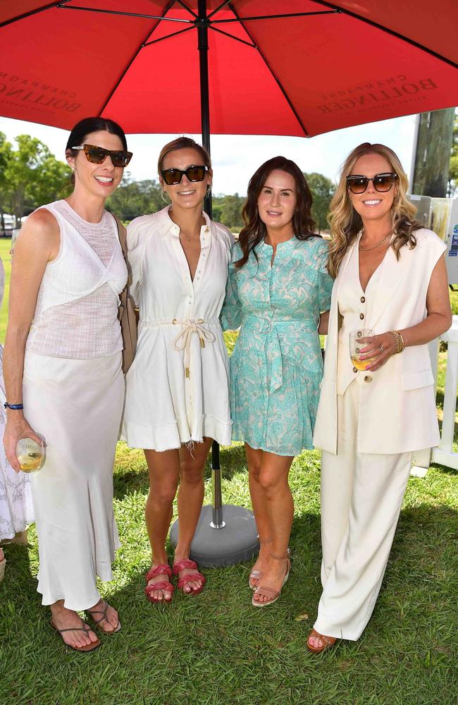 Ellie Greenlaw, Alice Dales, Libby Hanson and Jacqueline Longhurst at the Polo &amp; Provedores, Noosa. Picture Patrick Woods.