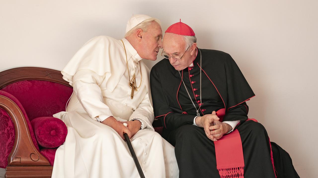 Anthony Hopkins and Jonathan Pryce are the two titular popes.