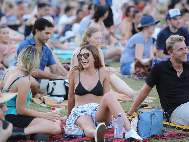 Last year’s Tropfest took place in 40C degree heat at Parramatta Park. Picture: Tim Hunter.