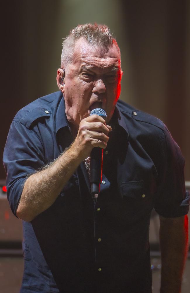 Barnes screamed through the pain during the Chisel gigs. Picture: Caroline Tan.