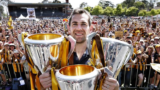 Hawthorn’s decision to take Luke Hodge with pick 1 in the 2001 draft worked out OK. Picture: Michael Klein