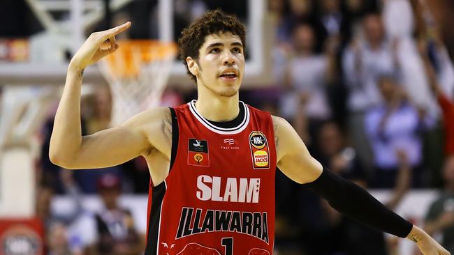 LaMelo Ball hates snakes. Picture: Mark Kolbe/Getty