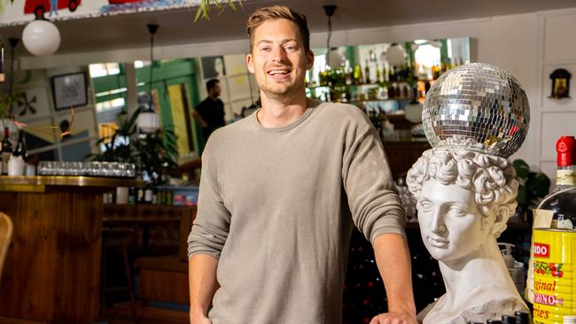 Oliver Brown, co-founder and CEO at The Big Easy Group, at East End restaurant House of George. (The Advertiser/ Morgan Sette)