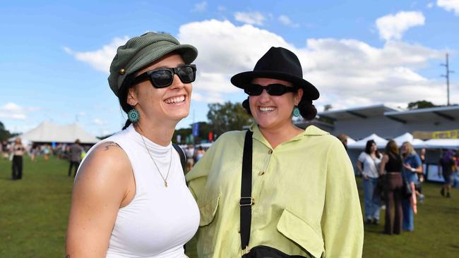 Aleisha Howey and Charlotte Goodman at Groovin the Moo, Sunshine Coast 2023. Picture: Patrick Woods.