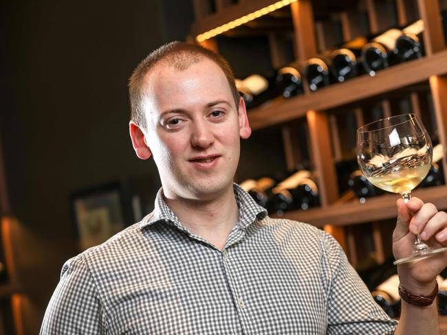 Feathers Hotel sommelier Geoff Hunt. Photo: AAP Image/Russell Millard