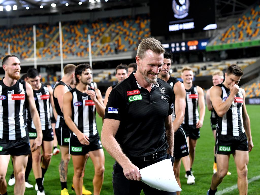 Nathan Buckley was pleased with himself.