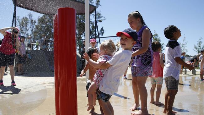 The Jordan Springs community came together last Sunday to celebrate the opening of Touched by Olivia Foundation’s latest inclusive playground in their own backyards. Picture: David Swift