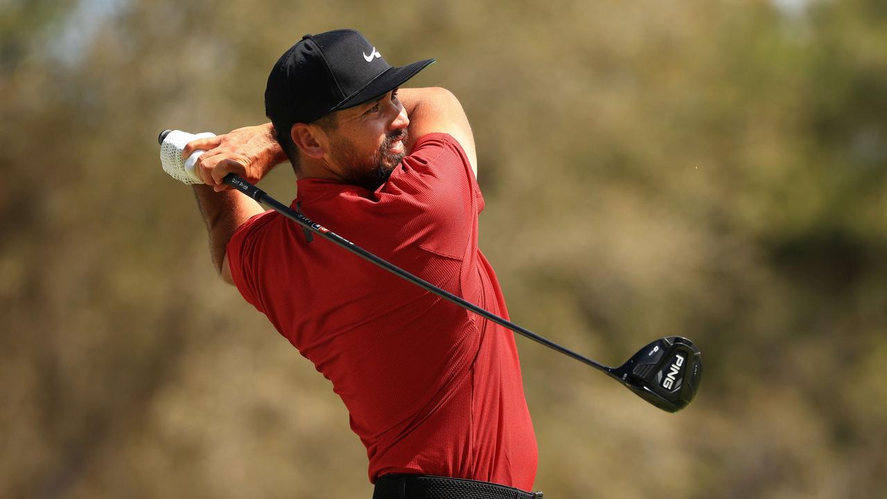 Jason Day was one of the stars donning Tiger Woods’ iconic Sunday red.