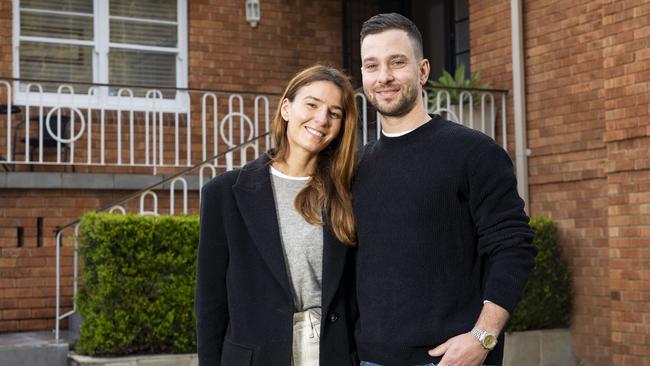 Marc and Marissa Svinos at their home in Beverly Park. Photo: Tom Parrish